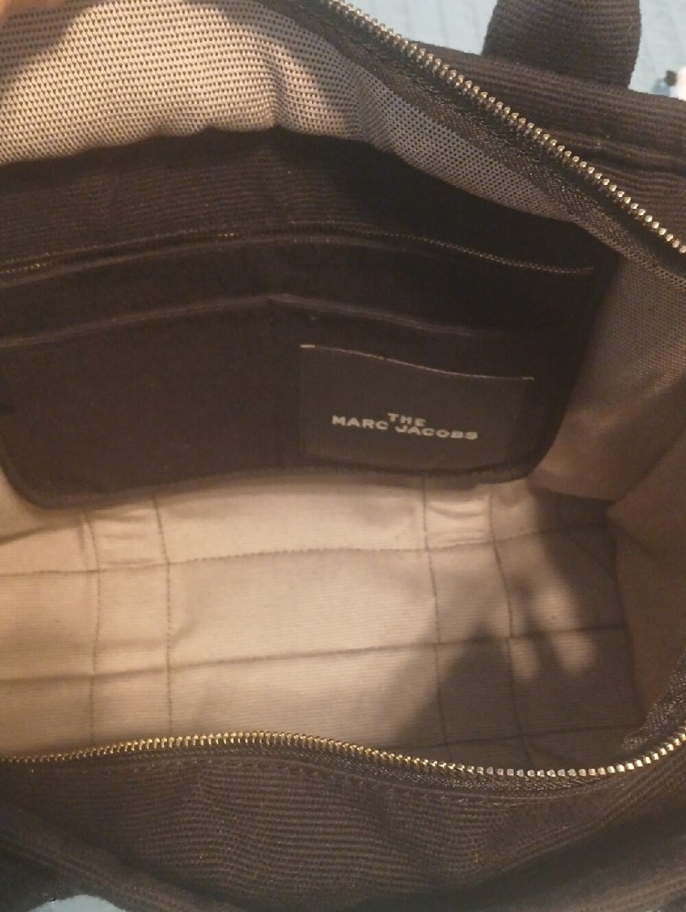 Marc Jacobs Large Black Canvas 'The Tote Bag' Tote - Picture 5 of 9